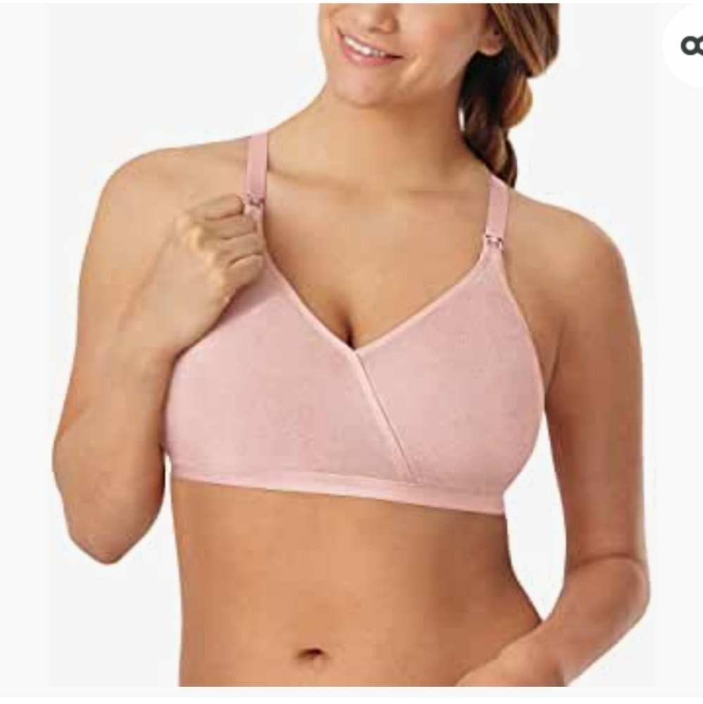 Playtex nursing bra light pink small